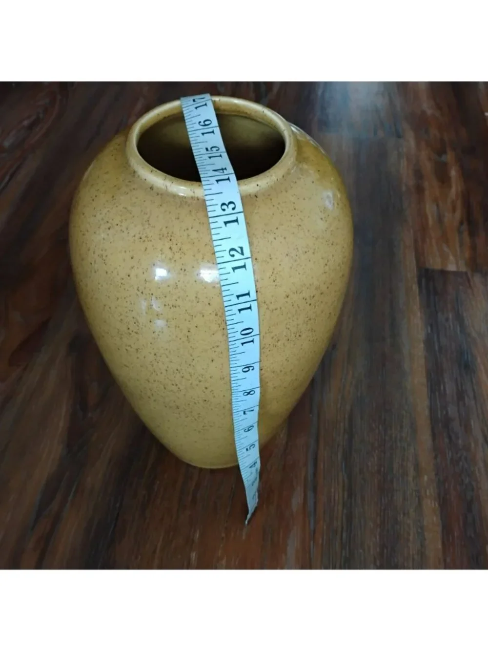 Vintage Royal Haeger Yellow Speckled Vase 13